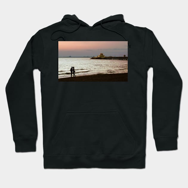 St Kilda Beach Sunset Hoodie by rozmcq